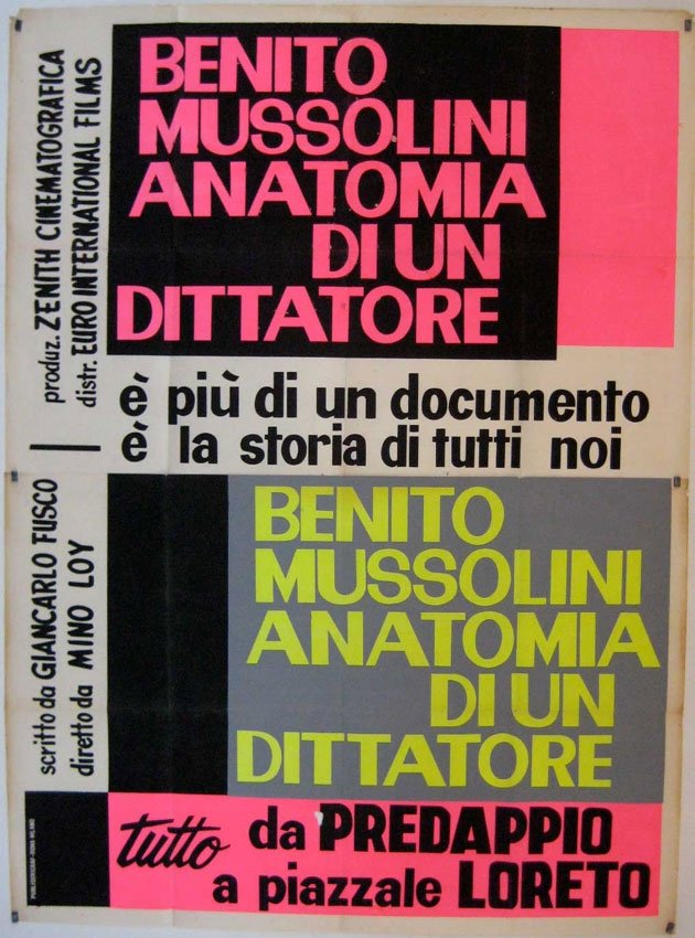 Locandina di Benito Mussolini, anatomia di un dittatore