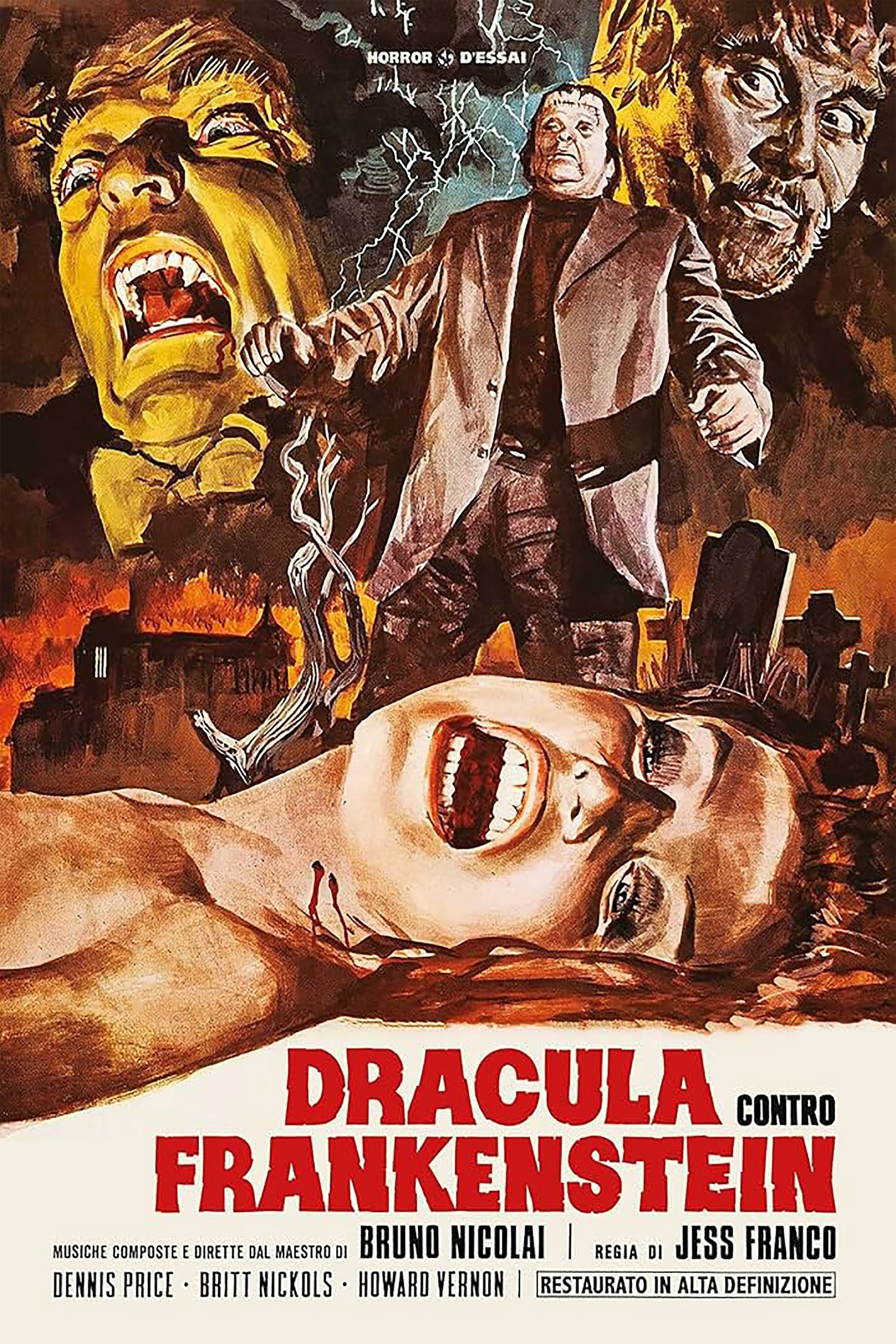 Locandina di Dracula contro Frankenstein