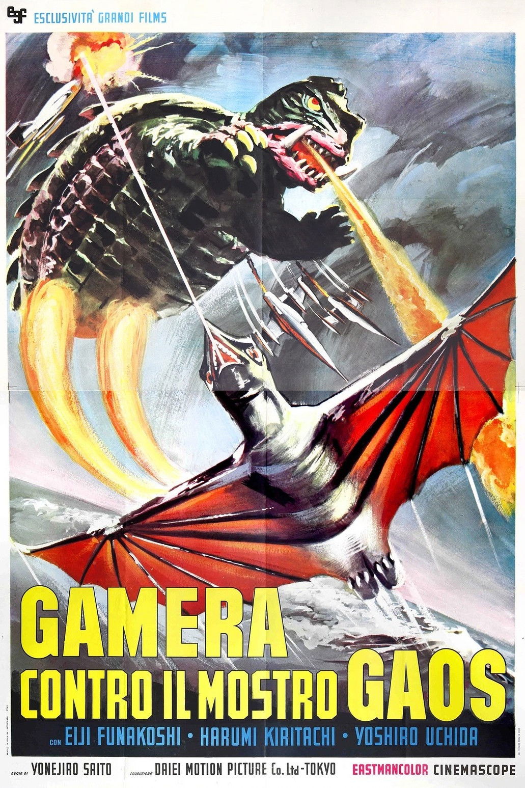 Locandina di Gamera contro il mostro Gaos