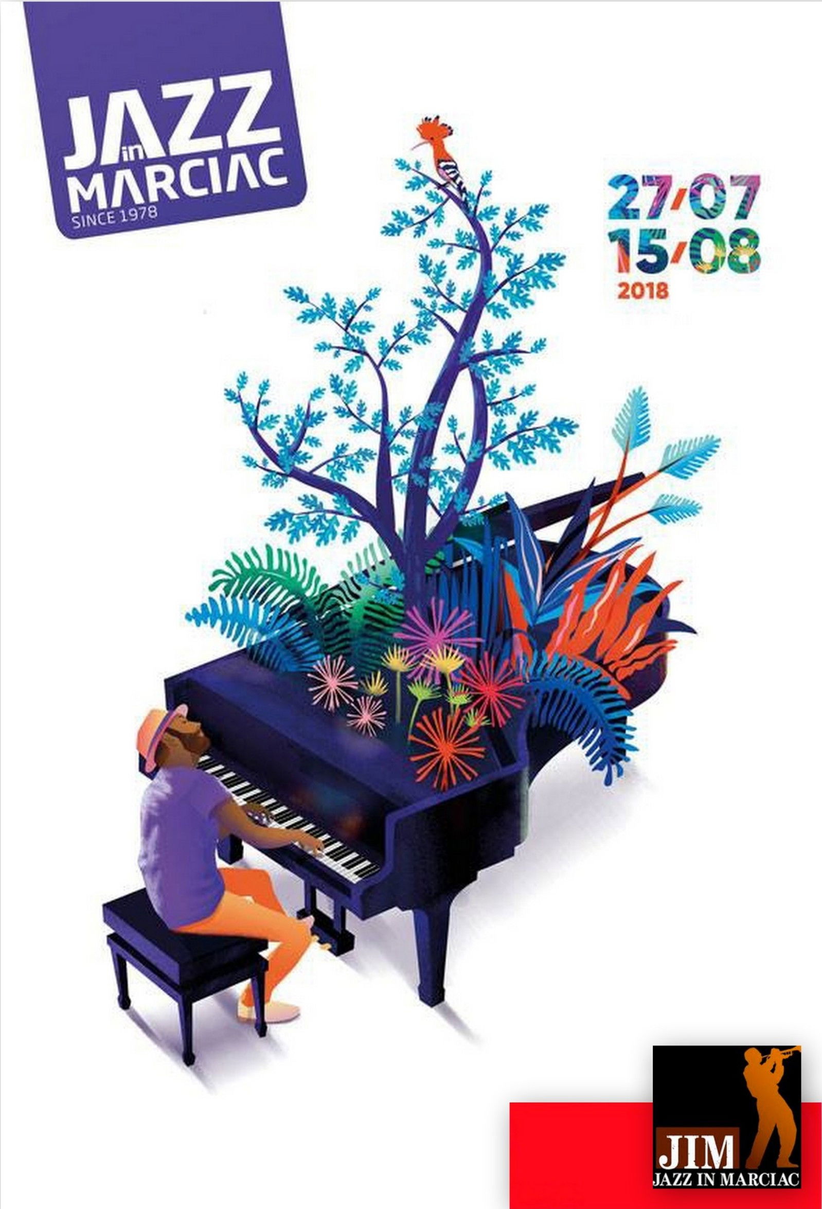 Locandina di Jazz in Marciac 2018 - Dave Holland, Zakir Hussain, Chris Potter -
