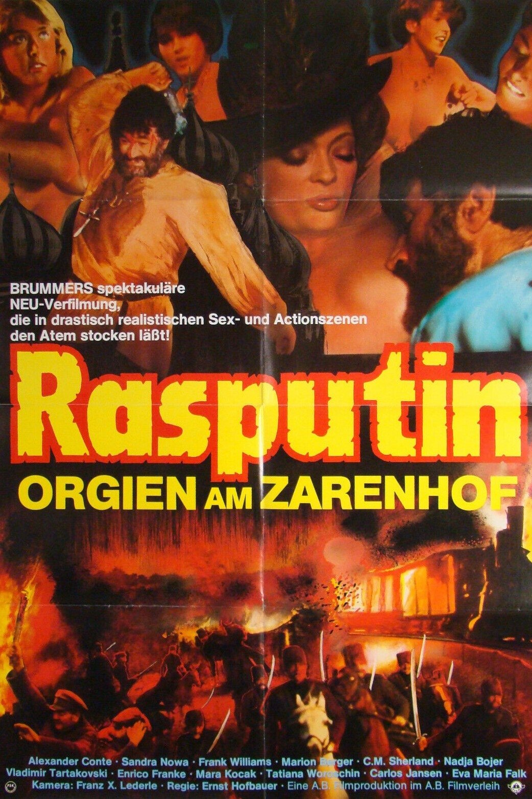 Locandina di Rasputin ed il suo folle erotismo