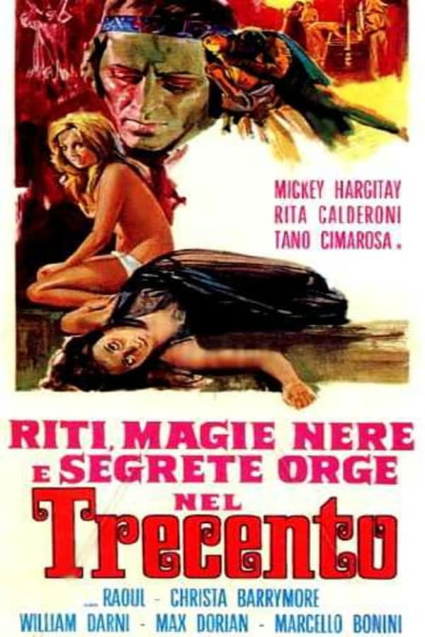 Locandina di Riti, magie nere e segrete orge nel trecento