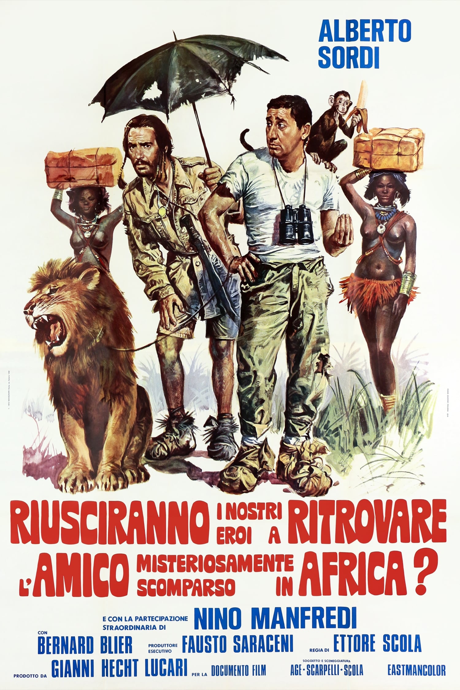 Locandina di Riusciranno i nostri eroi a ritrovare l'amico misteriosamente scomparso in Africa?