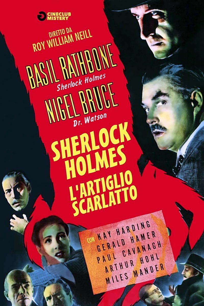 Locandina di Sherlock Holmes e l'artiglio scarlatto