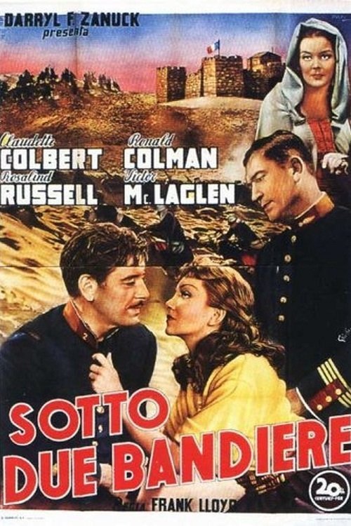 Locandina di Sotto due bandiere