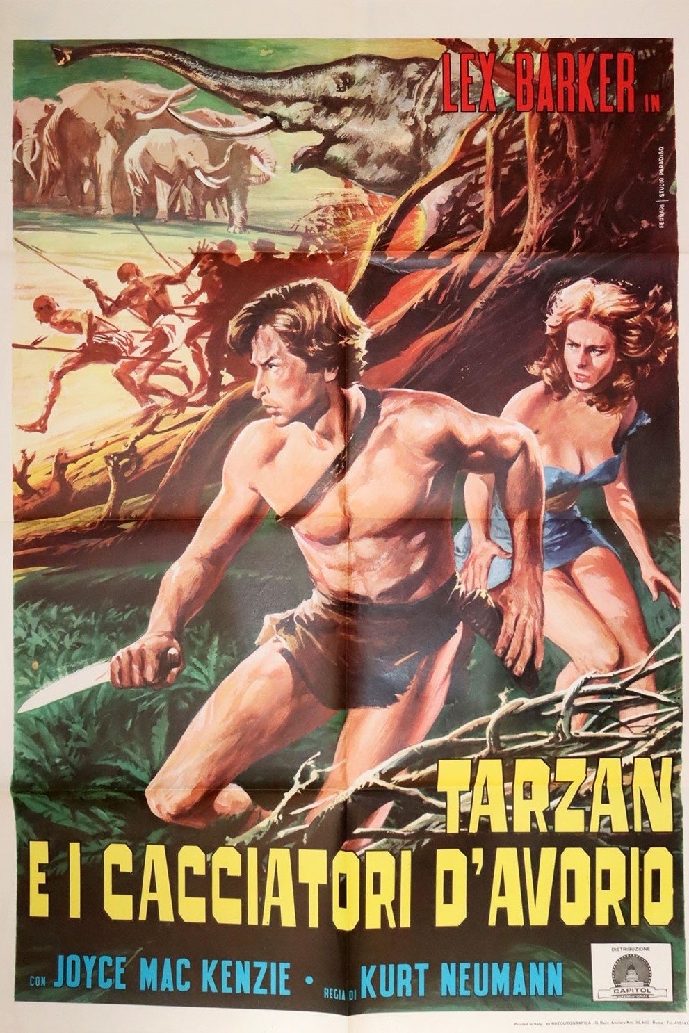 Locandina di Tarzan e i cacciatori d'avorio