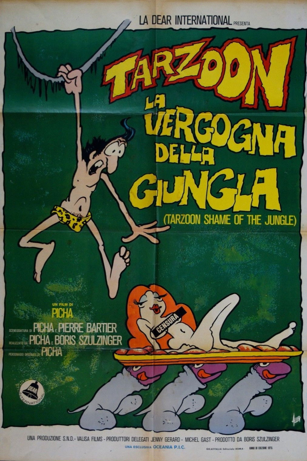 Locandina di Tarzoon - La vergogna della giungla